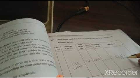 Experiment 9  Use Function Generator to Generate Different Types of Waveforms on CRO