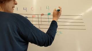 Reading and Writing D Major Scale, Bass