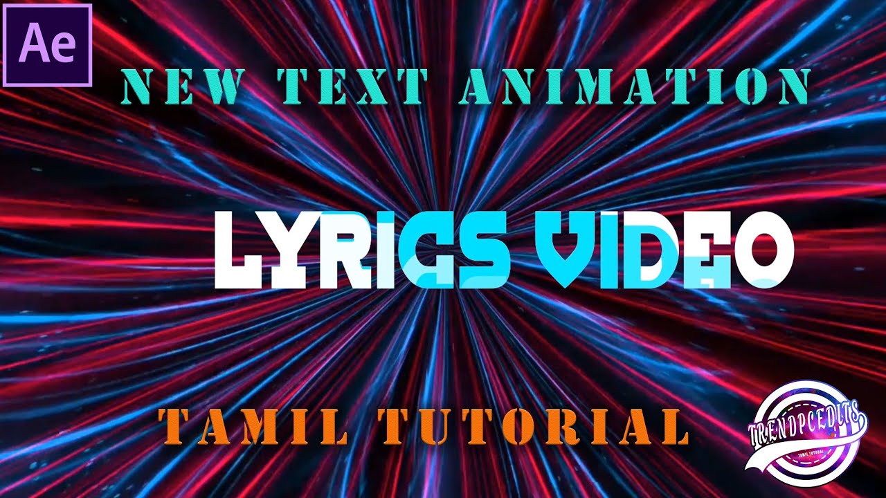 Text Animation in After Effects - After Effects Tutorial Tamil Tutorial ...