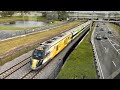 Two Trains in Central Florida - Sunrail P324 at Tupperware, Brightline at Orlando Airport 10/3/25