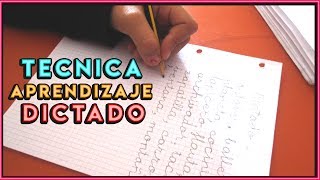ESTRATEGIA DE APRENDIZAJE: DICTADO | TIPOS DE DICTADO