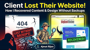 Client Lost Their Website! How I Recovered Content & Design Without Backups