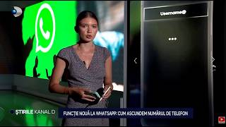 Kanal D News - New WhatsApp feature: how to hide your phone number | Evening Edition screenshot 1