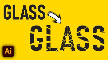 How to create Broken Glass Effect Text in Adobe Illustrator
