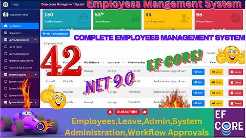 EP 42 Employees Management System With EFCore,MS SQL ASP.NET.CORE,Multiple User Approval Workflows🚀💥