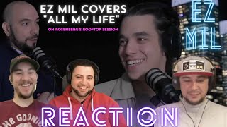 EZ Mil | REACTION | Covers "All My Life" on Rosenberg's Rooftop Session  #reaction #ezmilreaction