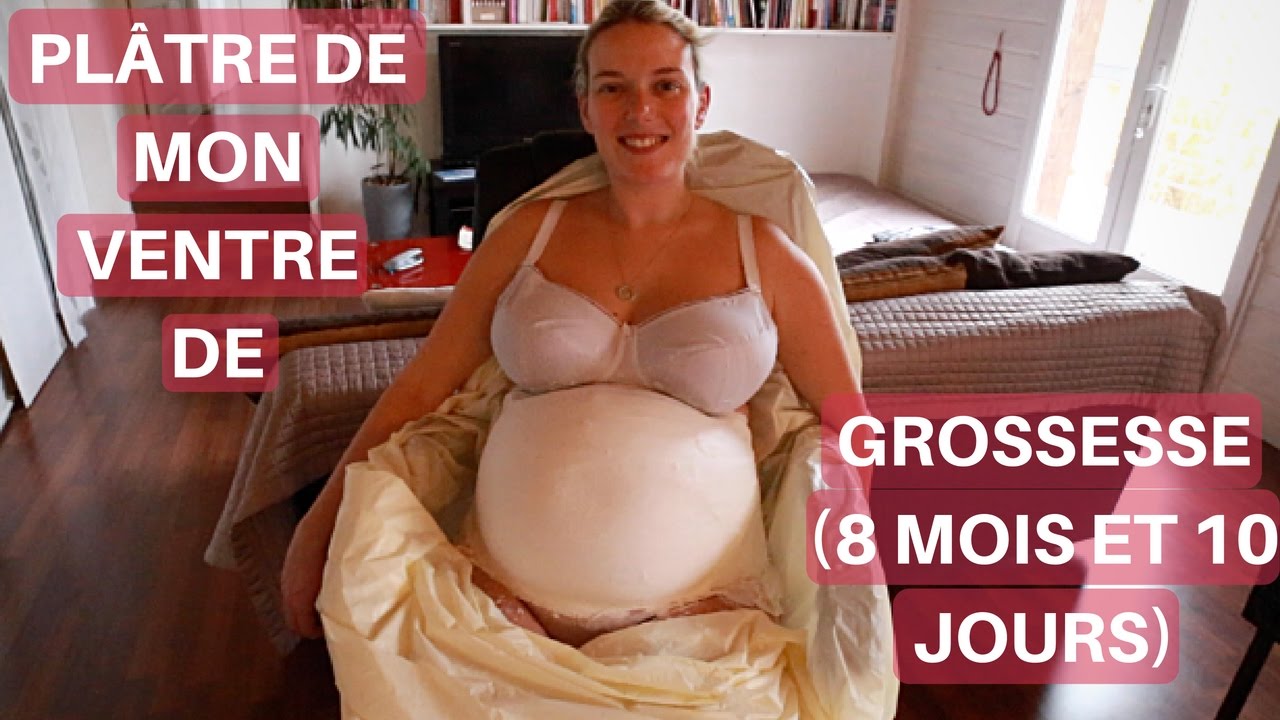 On Plâtre Mon Ventre De Grossesse (8 Mois Et 10 Jours) | Millie & Marco -  Youtube