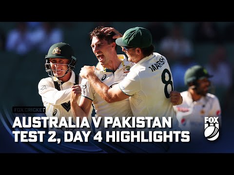 Australia v Pakistan - Second Test, Day 4 Highlights I 29/12/23 I Fox Cricket