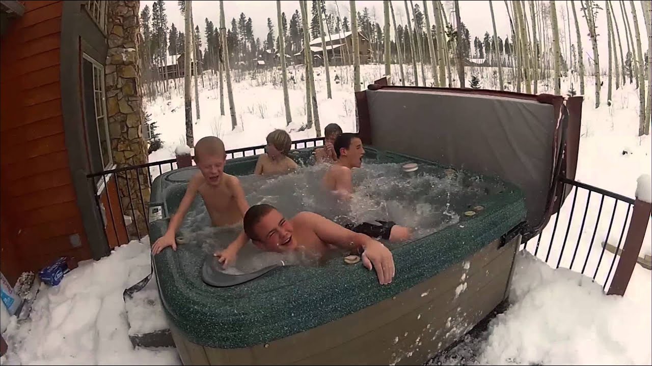 Snow Diving Hot Tub - How Do Kids Get Sick? 