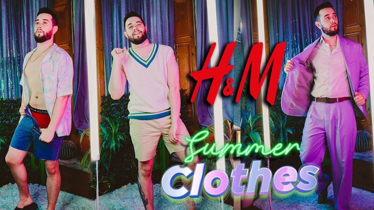 H&M Mens Shirts and Shorts for Summer Haul TRY ON REVIEW 🥵
