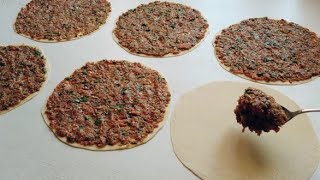 Эта Турецкая еда ПОКОРИЛА СЕРДЦА МИЛЛИОНОВ! Турецкая #пицца ЛАХМАДЖУН #турецкийрецепт #уличнаяеда