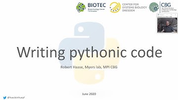 11c Writing pythonic code