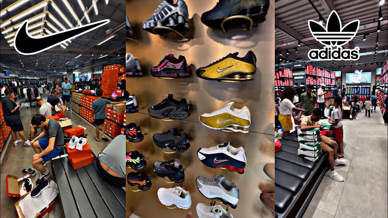 OUTLET BARATO Nike, adidas, puma, Maze / fui às compras nas fontes originais 