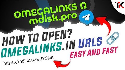 How To Open Omegalinks | How To Open Mdiskpro Links