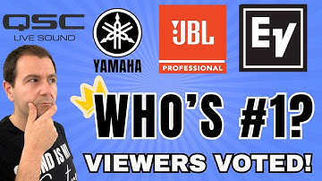 QSC, JBL, EV or Yamaha? Viewers Voted the #1 PA Speaker Brand!