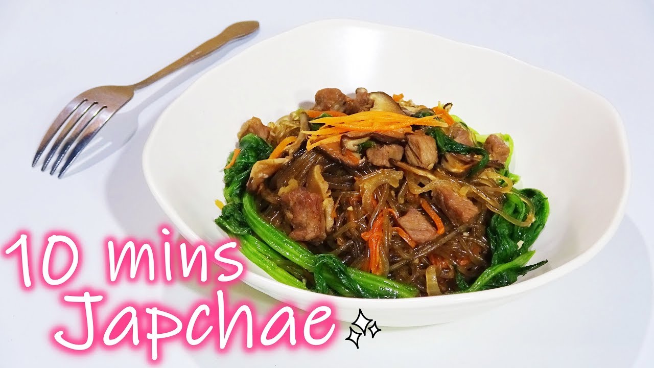 🍜NẤU MIẾN TRỘN HÀN QUỐC CỰC NGON CHỈ VỚI 10 PHÚT! [COOKING JAPCHAE