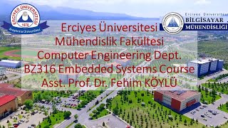 HD44780 controller Erciyes Üniversitesi Embedded Systems Course Computer Engineering