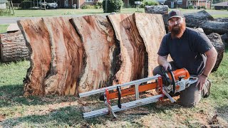 My First Time Using an Alaskan Chainsaw Mill From Amazon