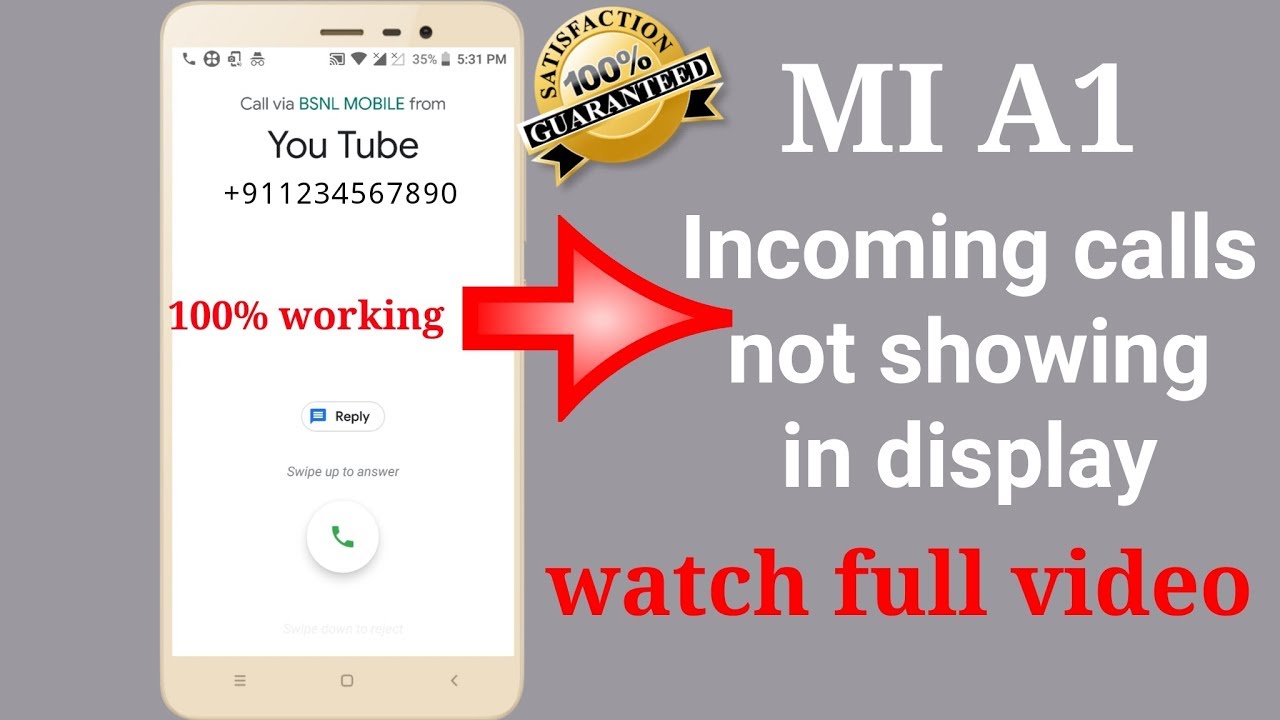 incoming call screen not showing incoming call screen not showing