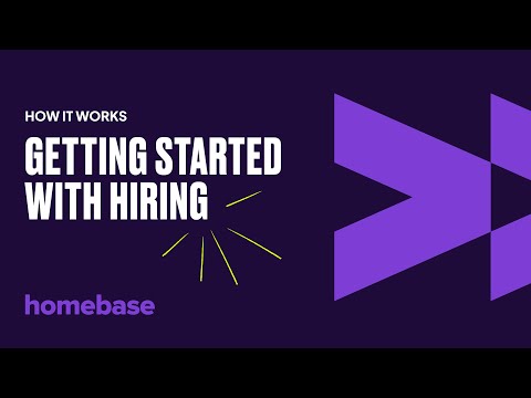 Getting started with hiring - Homebase