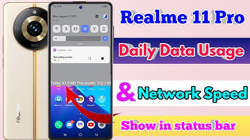 how to show daily data usage in realme 11 pro | realme 11 pro show daily data usage