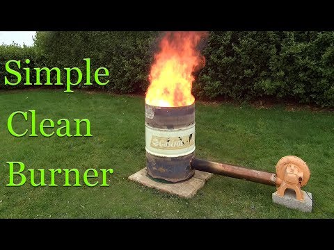 Simple Burning Barrel .. Burns Waste Oil too.