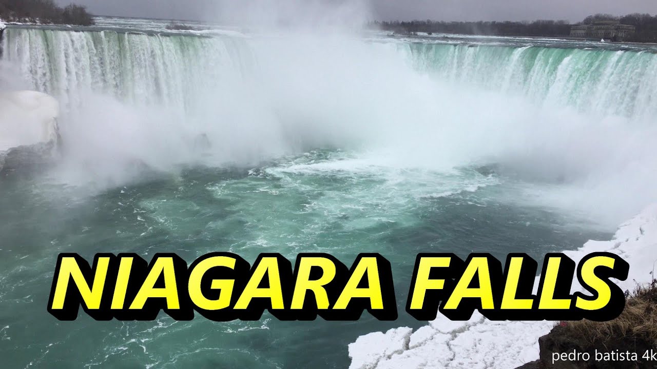 niagara falls february ontario canada 4k 2019