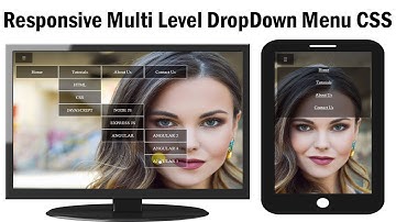 ✅Responsive Multi Level drop down Menu Navbar with HTML and CSS