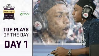 Madden 17 Best Plays Of Day 1 | Madden Challenge 2017 - Feat. Qjb