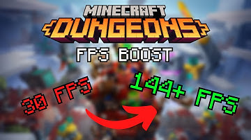 Minecraft Dungeons: How to Play with 60+ FPS | Tutorial