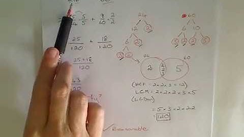 Adding fractions with different denominators