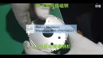 How to insert magnets in a brushless motor rotor Manual VS Automatic Magnet Machine