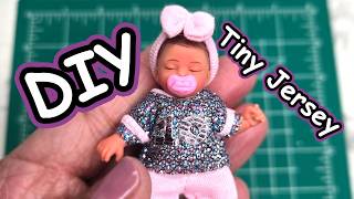 Tiny Jersey for My Mini Baby Doll | DIY Miniature Clothes!