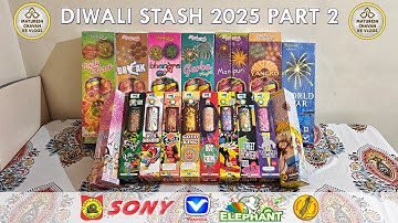 Diwali Stash Part 2 | Sony Vanitha Rajukanna Indian National Fireworks | sivakasi crackers patakhe