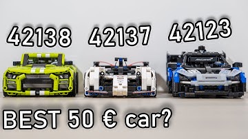 LEGO Ford Mustang vs LEGO Porsche X99 vs LEGO McLaren Senna | LEGO 42138 vs LEGO 42137 vs LEGO 42123