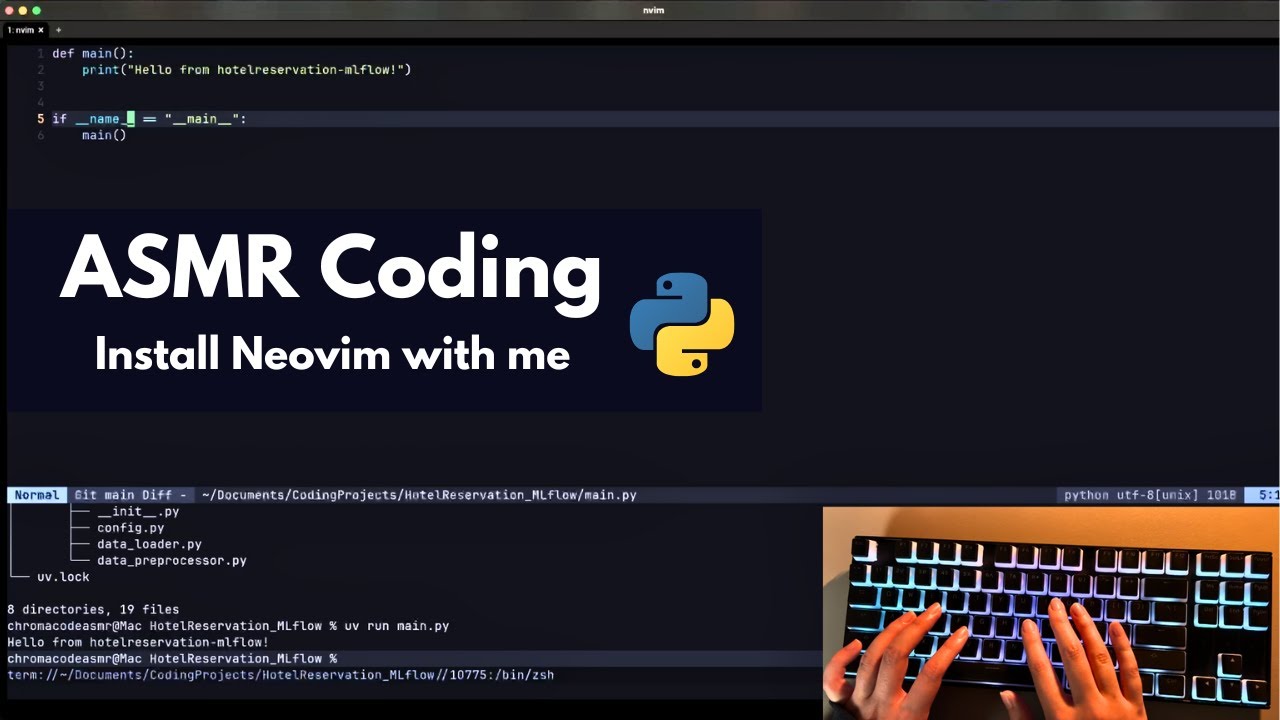 ASMR Install Neovim for coding with me | whispered - YouTube