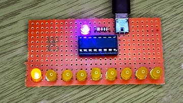 Led Chaser With Only 4017 IC || DIY Simple Led chaser