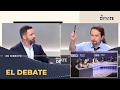 Pablo Iglesias y Santiago Abascal y su discusión sobre las víctimas de ETA