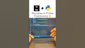 Encryption in Python Programming 🌟#encryption#decryption #python #Programming #key #youtubeshorts