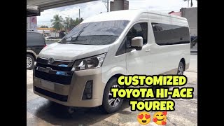 TOYOTA HI-ACE TOURER CUSTOMIZATION | EXO ARMORING CO. INC. TIE-UP W/ CRS AUTODECALS CAR ACCESSORIES