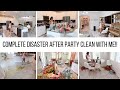 HUGE MESS AFTER A BIG PARTY! *never again* //EXTREME CLEANING MOTIVATION//Jessica Tull clean with me