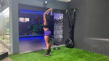 HOW TO: Overhead Tricep Extension to Goblet Squat