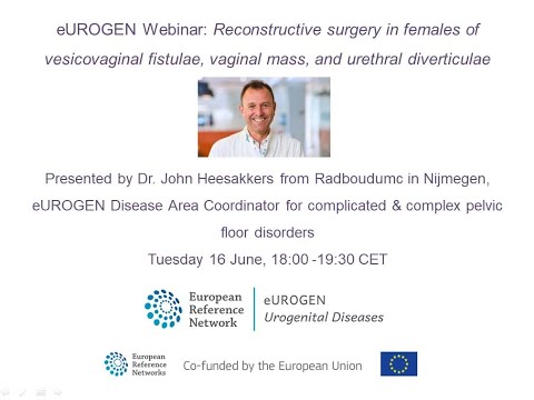 ERN eUROGEN Webinar 07 (Pt 2): வெசிகோவஜினல் ஃபிஸ்துலாவின் பெண்களில் மறுசீரமைப்பு அறுவை சிகிச்சை..சேர்க்கை