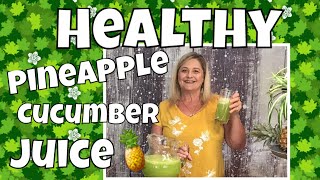 Pineapple and cucumber juice / water helps remove harmful toxins, with
digestion. also provides potassium, vitamin...