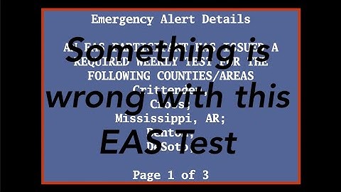EAS Mock: Something is wrong with this EAS Test (Recreation)