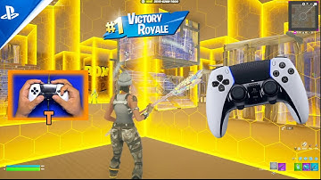 PS5 controller handcam + NEW BEST Controller Settings & Sensitivity in Chapter 6 (Fortnite Tutorial)