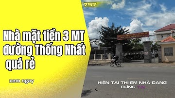 Ngôi nhà 3 mặt tiền (Thông Nhất - Nguyễn Đình Chiểu - betong 3m ) ngay trung tâm Liên Nghĩa quá rẻ
