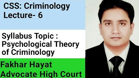 CSS: Criminology Lecture- 6 ll Psychological theories of Criminology ll Learing and Labelling Theory