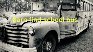Barn find school bus