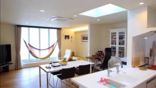 勝美住宅が建てたお客様のお家　ハンモックに揺られて